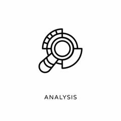 Analysis icon in vector. Logotype