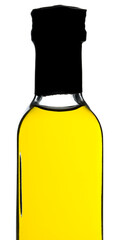 olive oil bottle isolated on white