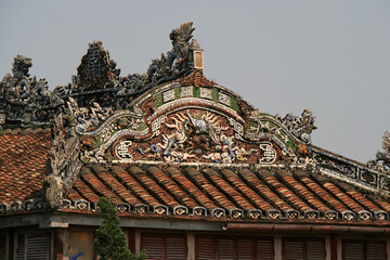 pavilion at the imperial city in hue in vietnam 