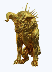 golden elephant statue