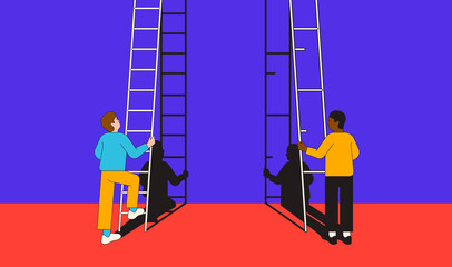 Racial discrimination and career ladders