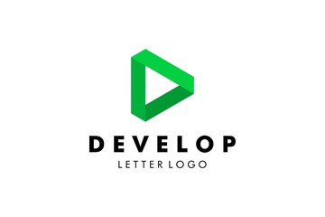 Letter D Logo : Suitable for Company Theme, Technology Theme, Initial Theme, Infographics and Other Graphic Related Assets.