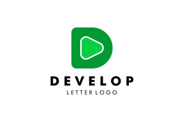 Letter D Logo : Suitable for Company Theme, Technology Theme, Initial Theme, Infographics and Other Graphic Related Assets.