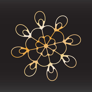 recommend clip art: unique snowflake christmas vector design for brochure banner card sticker
