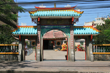 nhi phu temple in saigon in vietnam 