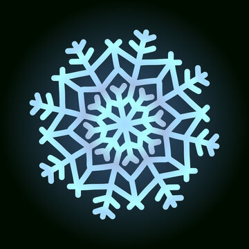 recommend clip art: beautiful snowflake for winter design, symbol of new year and christmas holidays