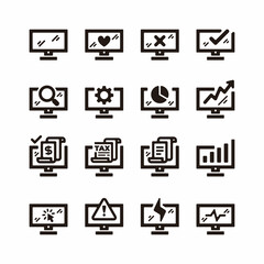 Set of computer icon