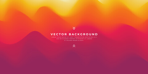Abstract wavy gradient vector background.