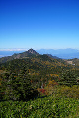 秋の志賀高原　横手山ドライブインからの眺望