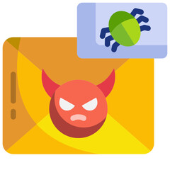 infected flat icon