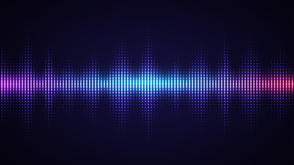 Music  Equalizer abstract background. Sound waves music background.