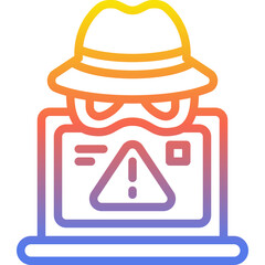 spyware gradient icon