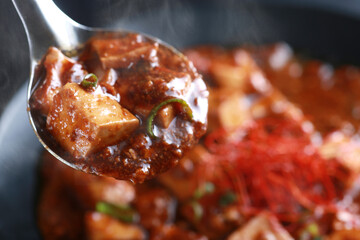 麻婆豆腐　