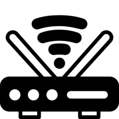 router solid line icon