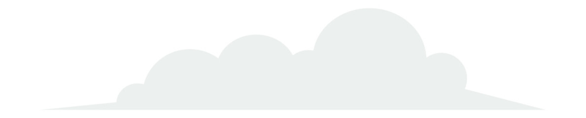 Simple cloud cartoon cloudscape sign vector illustration