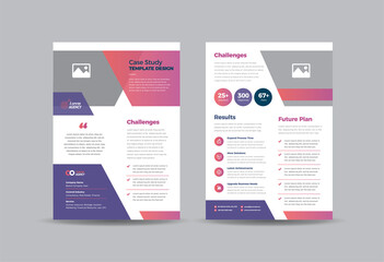 Business Case study or Marketing Sheet and Flyer Design 