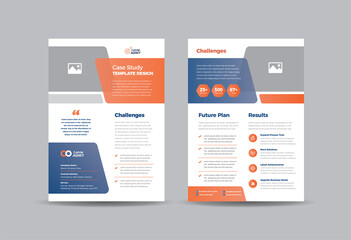 Business Case study or Marketing Sheet and Flyer Design 