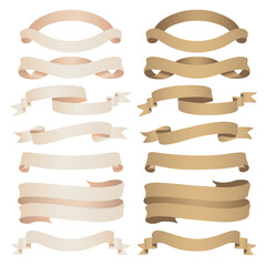 レトロカラーのリボンセット