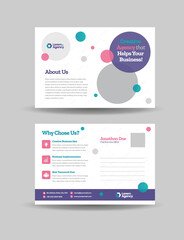 Corporate Business Postcard Design or Save The Date Invitation Card  or Direct Mail EDDM Design 