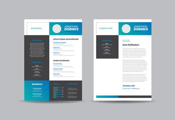 Curriculum vitae CV Resume Template Design or Personal Details for Job Application  