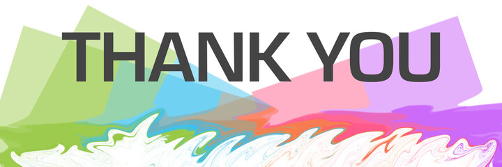 Thank You Colorful Random Boxes Painting Bottom Text 