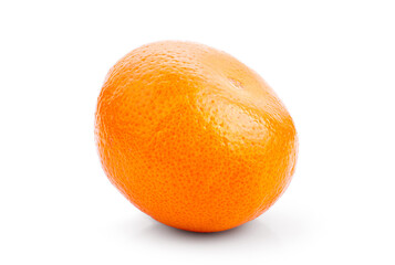 Ripe orange isolated on white background