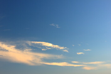 Photo series of orange clouds and sky before sunset