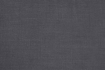 Fototapeta na wymiar Dark grey linen fabric cloth texture for background, natural textile pattern.