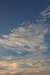 Photo series clouds and sky before sunset