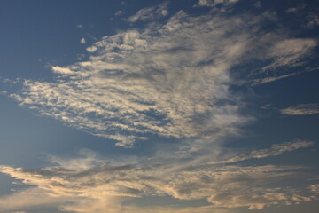Photo series clouds and sky before sunset