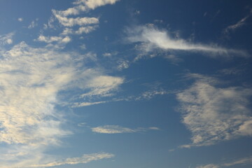 Photo series clouds and sky before sunset