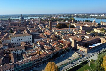 Naklejka premium Aerial view of Mantova (Mantua), Italy