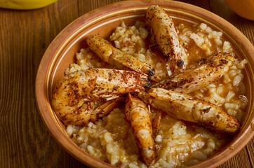 Sudado de langostinos
