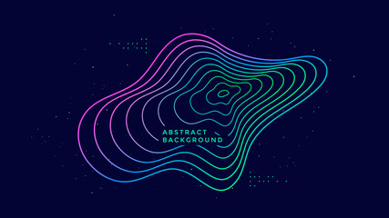 Dynamic gradient line background. Abstract linear wave compositions for cover, poster, landing page. Minimal fluid shape illustration.
