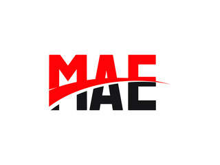 MAE Letter Initial Logo Design Vector Illustration