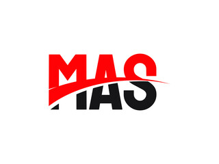 MAS Letter Initial Logo Design Vector Illustration