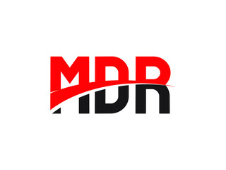 MDR Letter Initial Logo Design Vector Illustration