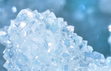 Brilliant Precious stones. Mineral crystals in the natural environment. Texture of precious and semiprecious stones. Seamless background of colored shiny surface of precious stones. Argonium white.