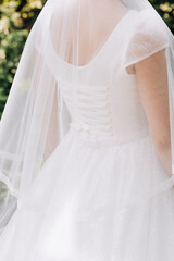 bride holding a beautiful wedding bouquet