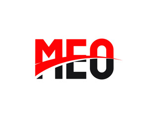 MEO Letter Initial Logo Design Vector Illustration