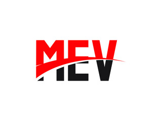 MEV Letter Initial Logo Design Vector Illustration