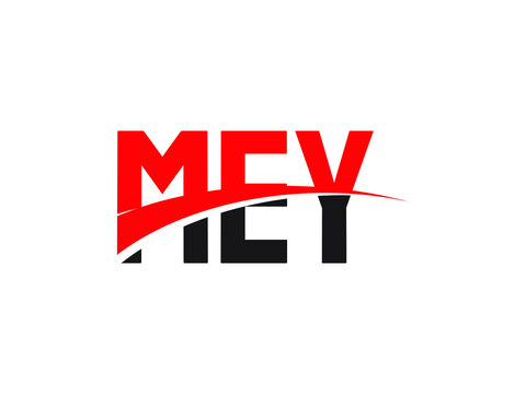 MEY Letter Initial Logo Design Vector Illustration