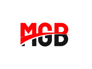 Fototapeta premium MGB Letter Initial Logo Design Vector Illustration