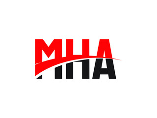 MHA Letter Initial Logo Design Vector Illustration