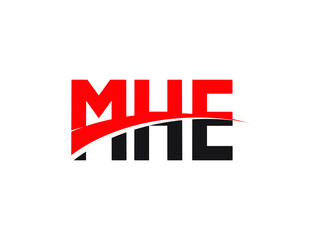 MHE Letter Initial Logo Design Vector Illustration