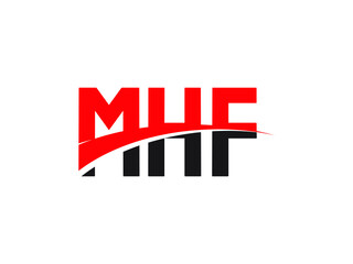 MHF Letter Initial Logo Design Vector Illustration