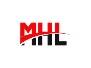 MHL Letter Initial Logo Design Vector Illustration