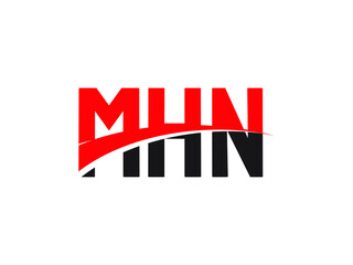 MHN Letter Initial Logo Design Vector Illustration