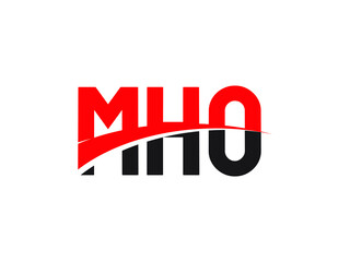 MHO Letter Initial Logo Design Vector Illustration