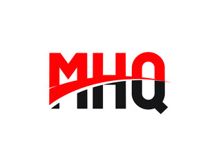 MHQ Letter Initial Logo Design Vector Illustration